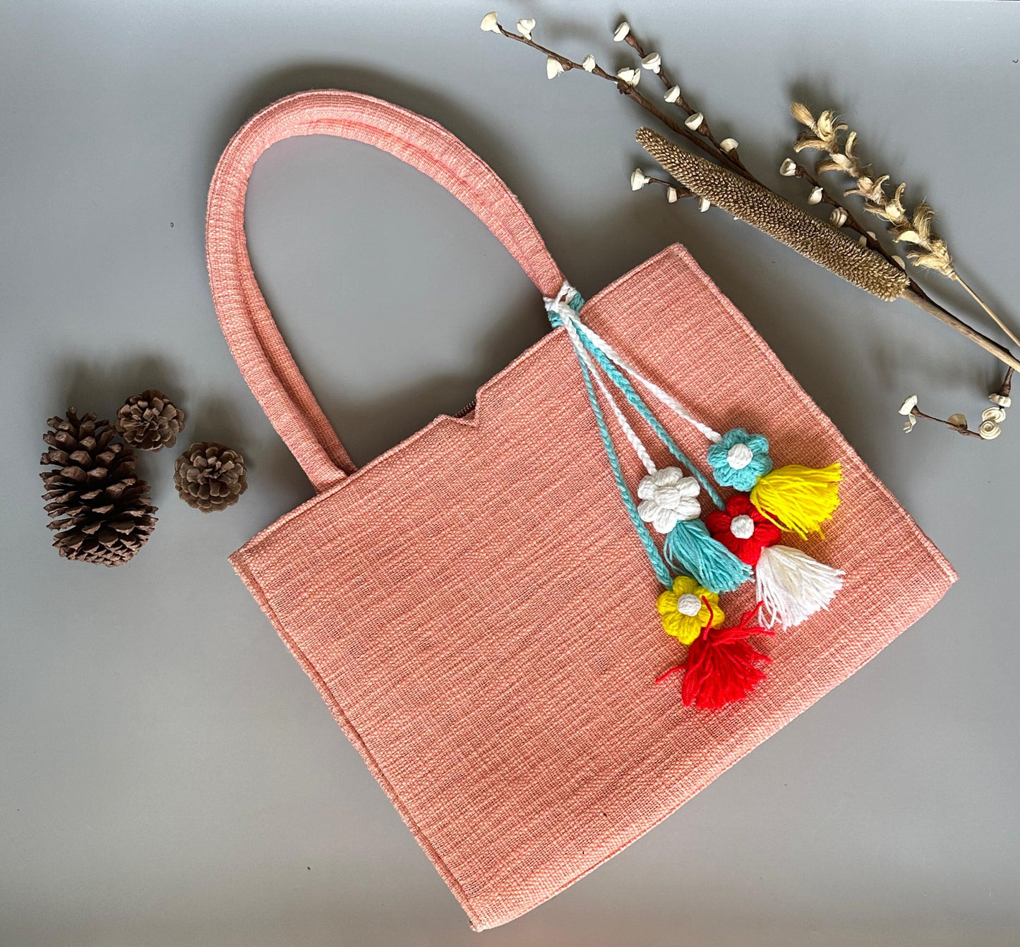 Coral Summer Tote