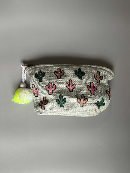 Grey Floral Pouch cum Sling