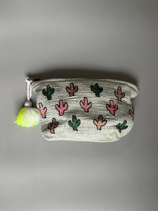 Grey Floral Pouch cum Sling