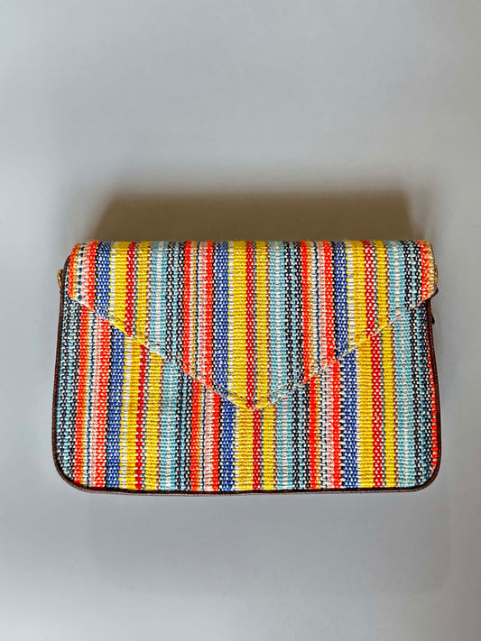 Shine and Stripe Mini Clutch