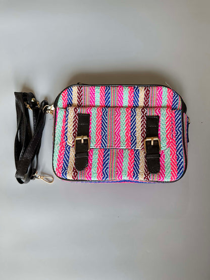 Colourful Chevron Messenger Bag