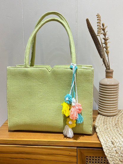 Minty Green Summer Tote