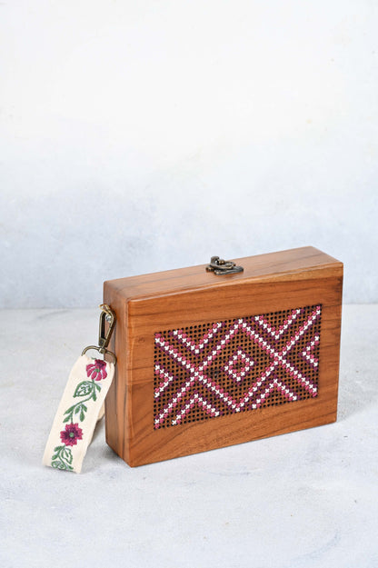 Blissful Balance Wooden Box Bag