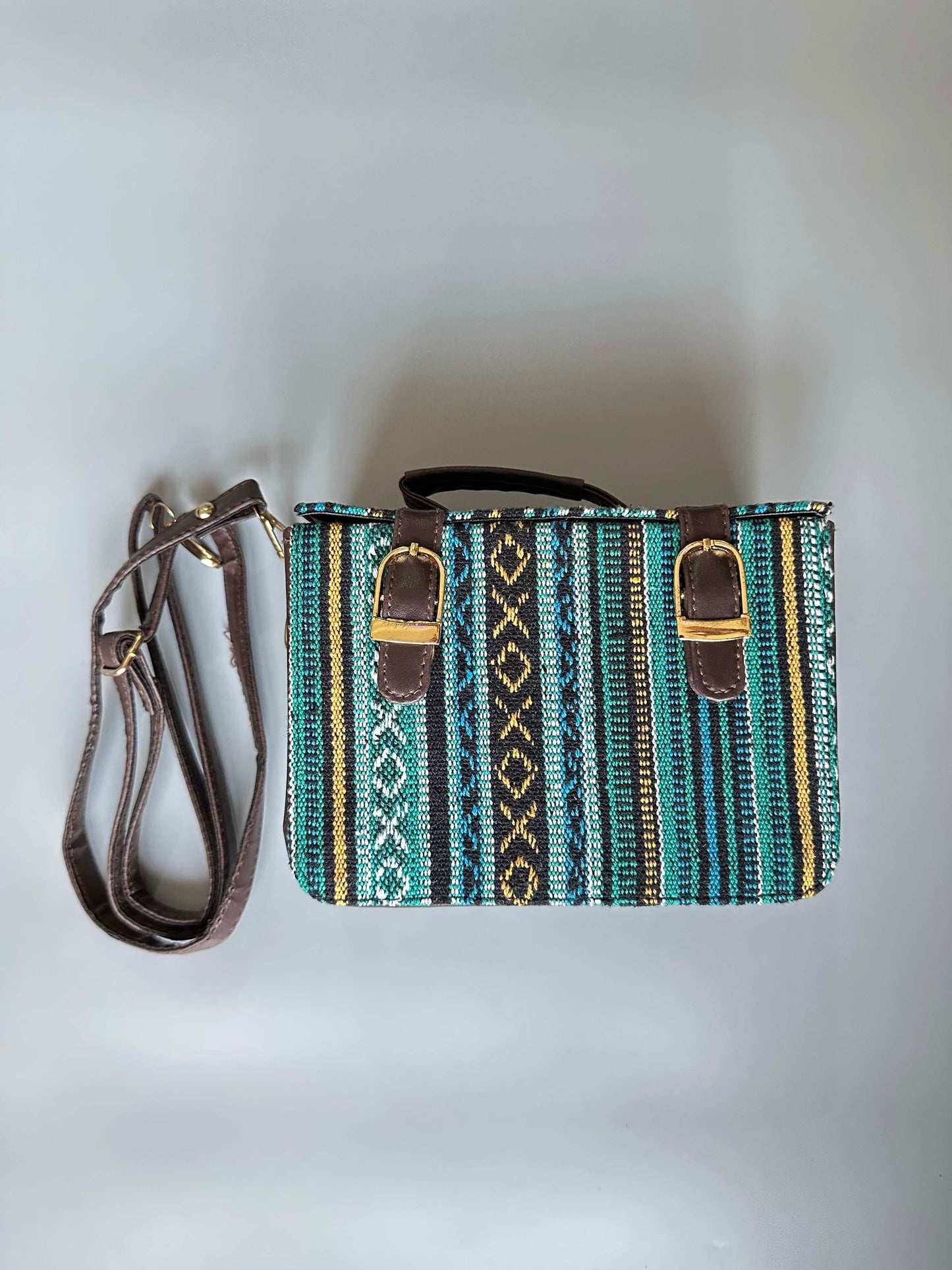 Bloomy Blue green Boxy Sling