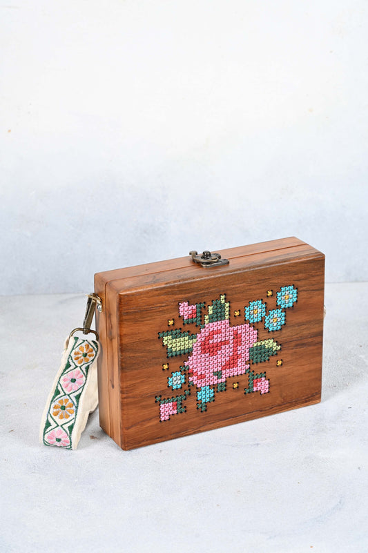 Ring A Ring O Roses Wooden Box Bag