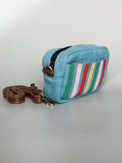 Powder Blue Candy Stripe Everyday Sling