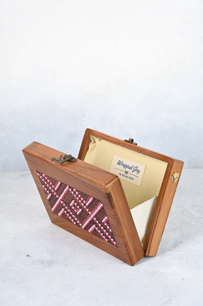 Blissful Balance Wooden Box Bag