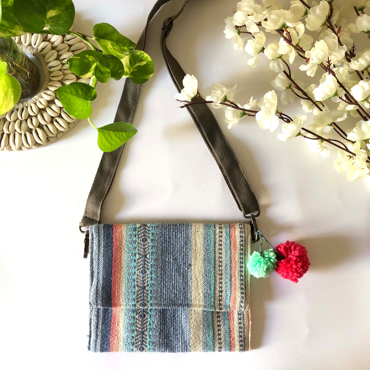 Pastel Pop Stripe Rectangle Basic Sling